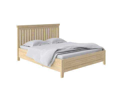 Односпальная кровать Olivia - Кровать из массива с контрастной декоративной планкой.